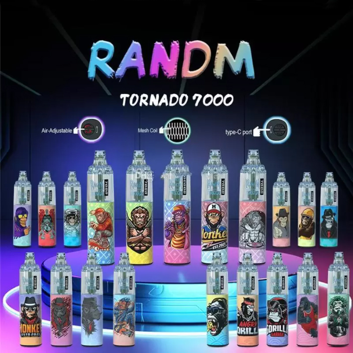 vapeablenova.com RandM Tornado 7K(7000) Puffs 14ml E-liquid 850mAh Battery 2% 5% Nicotine Rechargeable (type-C) Disposable Vape