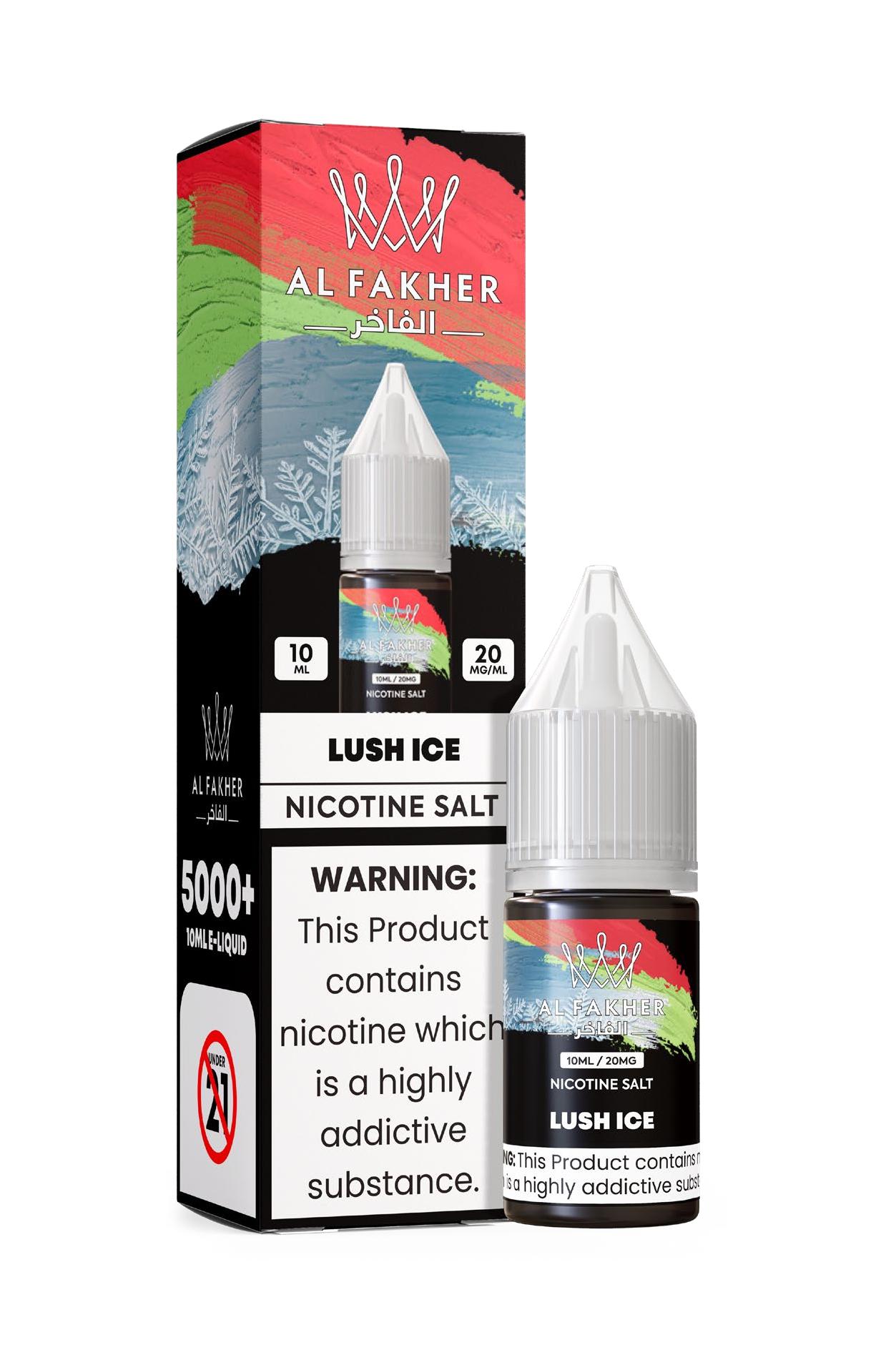 vapeablenova.com Lush Ice 20MG Strengths 10ML 5000+ Nic Salt E-LIQUIDS by Al Fakher